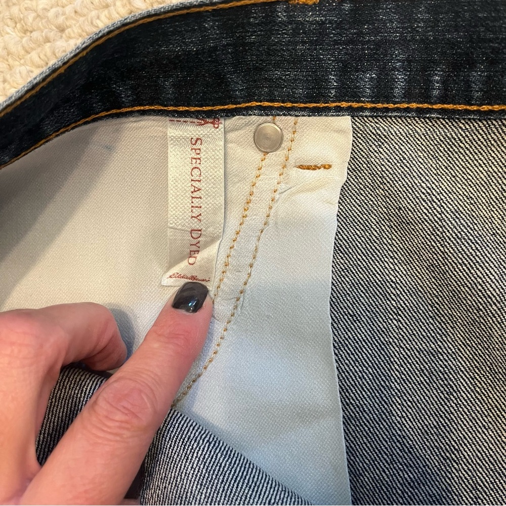Eddie Bauer size 18 Jeans straight cut like New blue denim - Picture 10 of 11